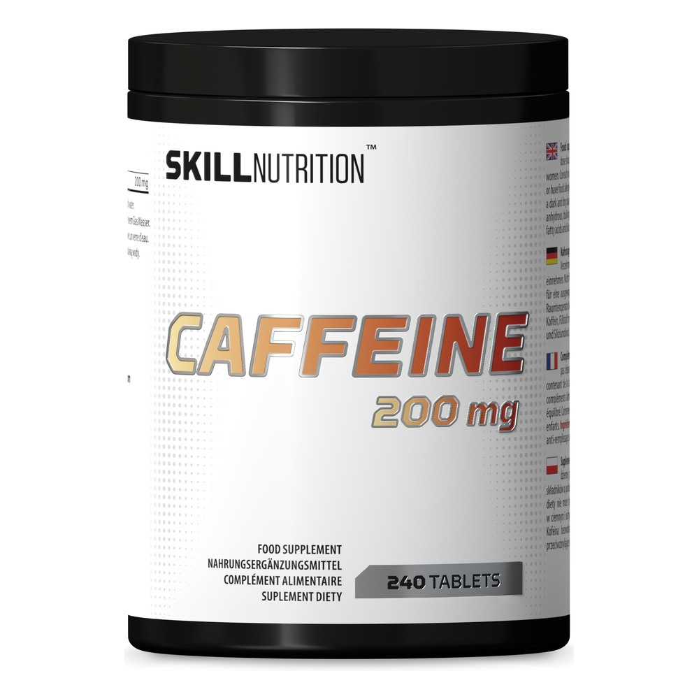 Skill Nutrition Kofeina 200mg Tabletki na Energię i Koncentrację 240 Tabletek