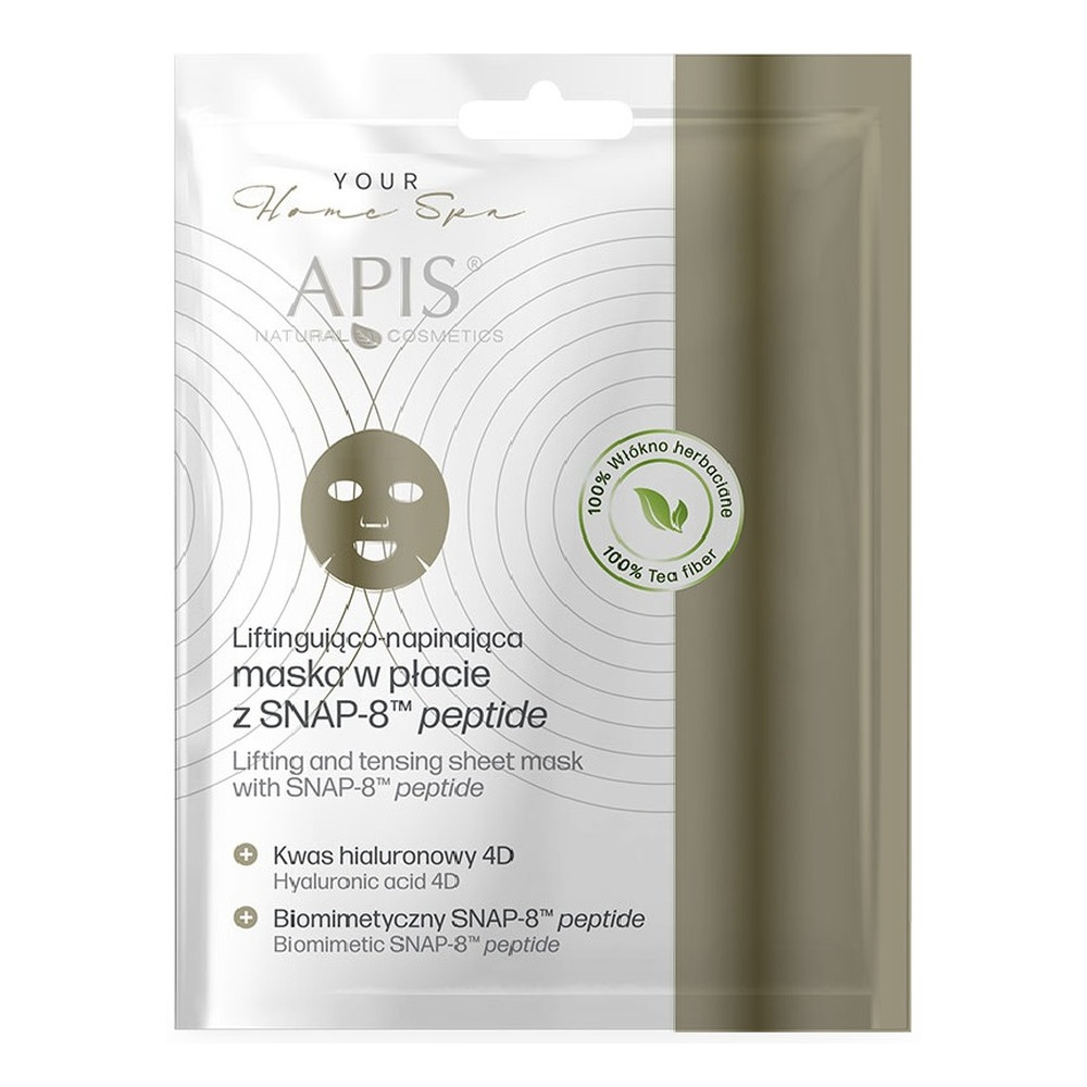 Apis Lifting and Tightening Sheet Mask with SNAP-8 MT Peptide for All Skin Types 20g
