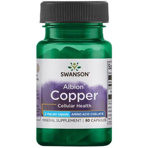 Swanson Albion Copper 2mg Chelat Miedzi 60 Kapsułek