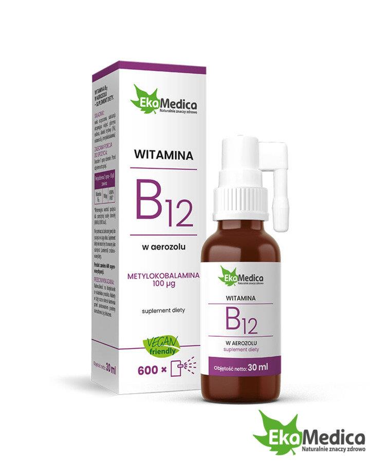 EkaMedica Vitamin B12 for Immune System and Nervous System Support in Areosol 30ml