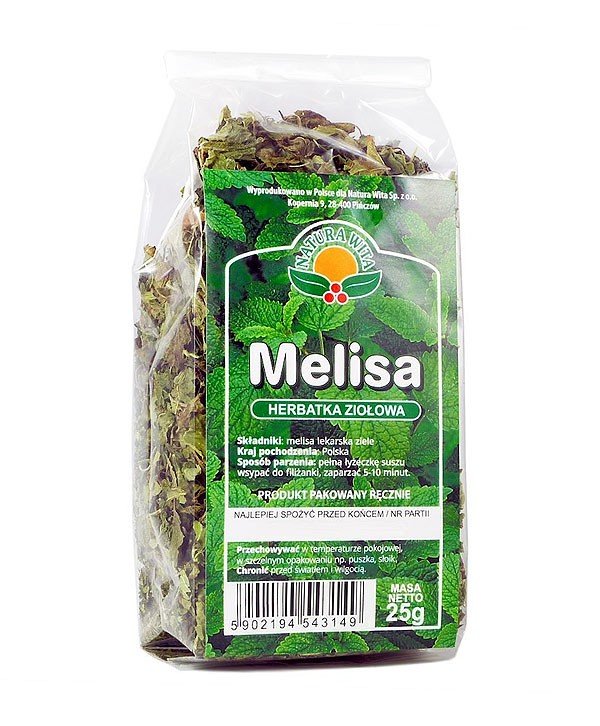 Natura Wita Herbatka Ziołowa Liść Melisy 25g