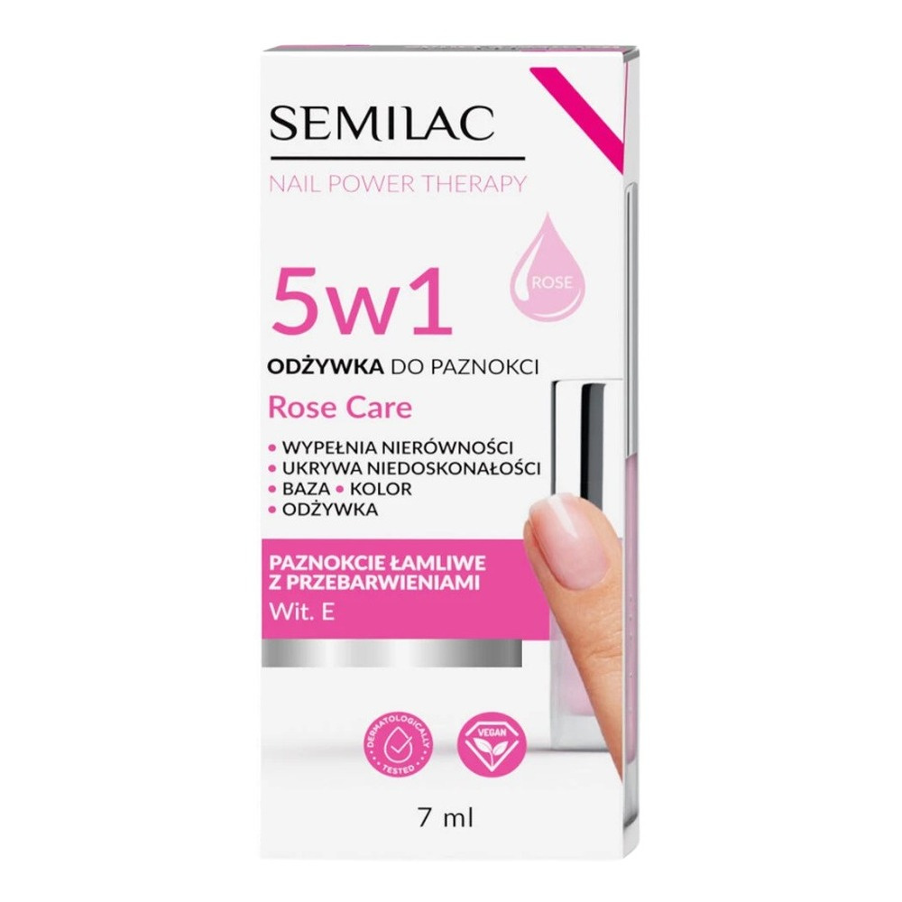 Semilac Nail Power Therapy Nail Conditioner Rose Care 7ml