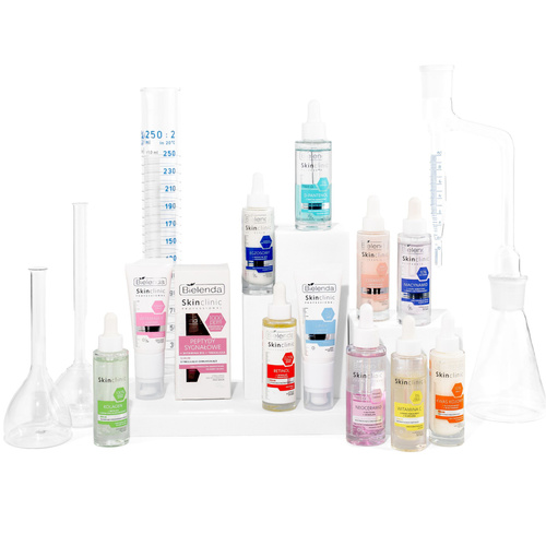 Bielenda Skin Clinic Professional D-panthenol Dual Booster Kojąco - Wyciszające Serum dla Skóry Suchej i Podrażnionej na Dzień i na Noc 45ml