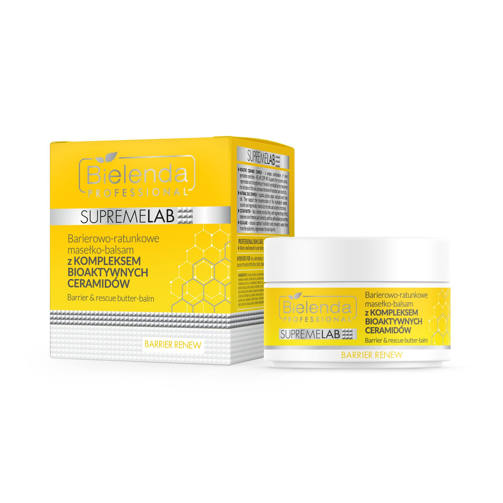Bielenda Professional Supremelab Barrier - Rescue Butter - Balm with Bioactive Ceramide Complex for Rough Atopic Skin 40g
