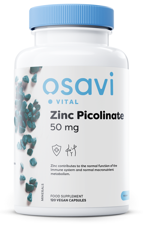 Osavi Zinc Picolinate 50mg For Immunity and Healthy Skin 120 Vegan Capsules