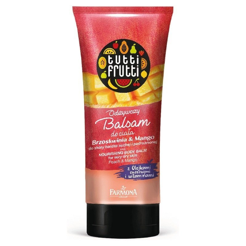 Tutti Frutti Nawilżający Sorbet Balsam do Ciała o Zapachu Brzoskwinia Mango 200ml