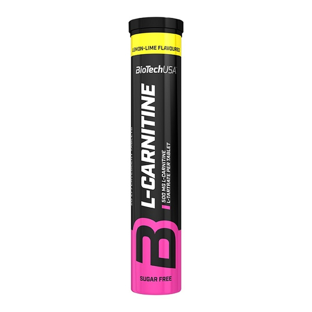 BioTechUSA L-Carnitine Effervescent Musujące tabletki z L-karnityną, 500mg (Cytryna) 20 tabletek