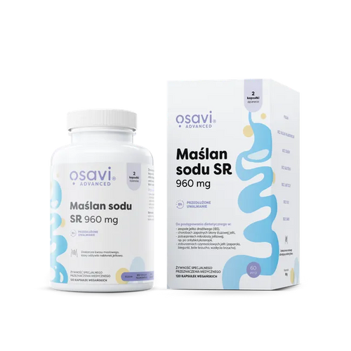 Osavi Sodium butyrate SR 960mg 120 vegan caps for gut health support