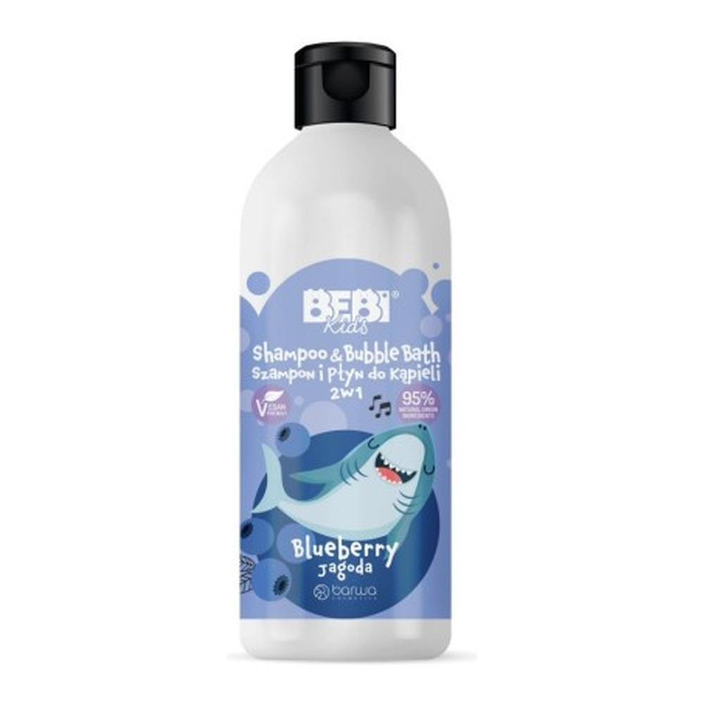 Barwa Bebi Kids Shampoo and Bath Liquid 2in1 Berry for Children from 1 Year of Age 500ml