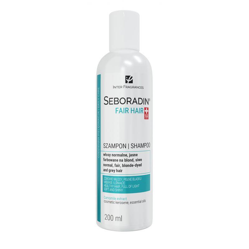 Seboradin Fair Hair Szampon do Włosów Jasnych Farbowanych na Blond Skłonnych do Wypadania 200ml