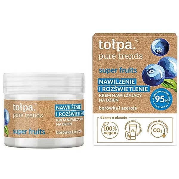 Tolpa Pure Trends Super Fruits Nawilżający Krem Rozświetlająca Baza 50ml