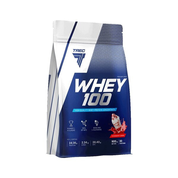 Trec Nutrition Whey 100 (Bag), Peanut Butter - 900g
