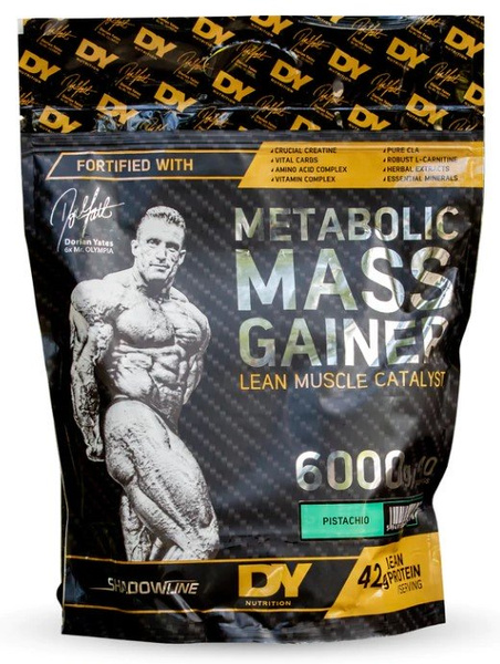 Dorian Yates Metabolic Mass Gainer Pistachio for Strength Training Athletes 6000g