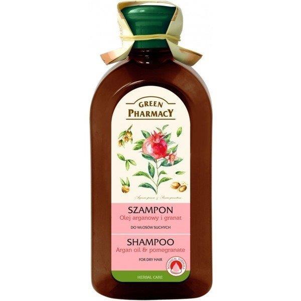 Green Pharmacy Szampon do Włosów Olej Arganowy  Granat 350ml