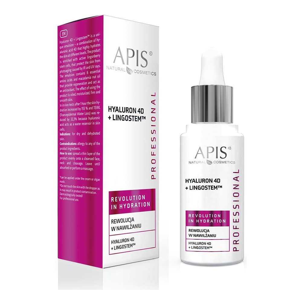 Apis Professional Revolution in Moisturization Hyaluron 4D + Lingostem™ for Dry and Dehydrated Skin 30ml