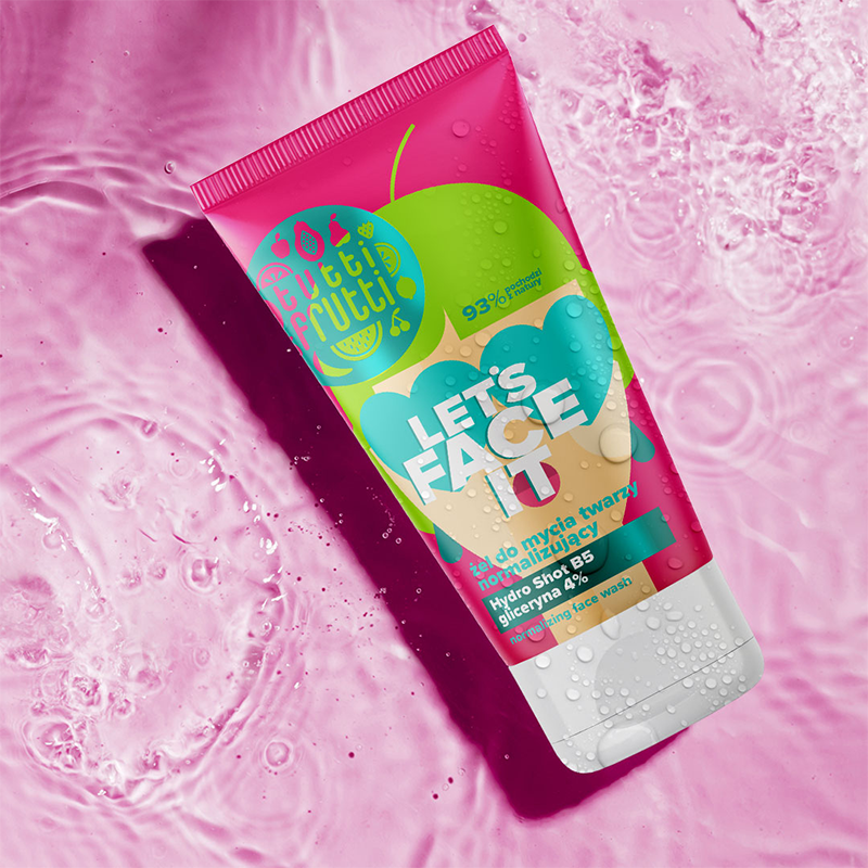 Tutti Frutti Let's Face It Normalizing Facial Cleansing Gel with Glycerine 4% + Hydro Shot B5 150ml