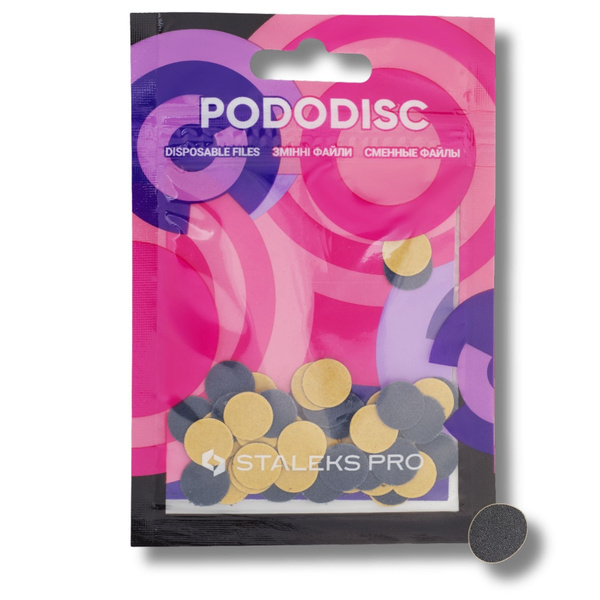 Staleks Pro Wymienne Pilniki do Dysku do Pedicure PODODISC XS EXPERT 50 Sztuk