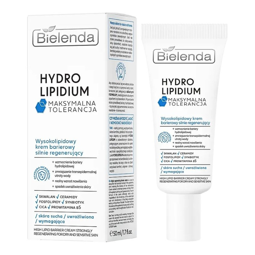Bielenda Hydro Lipidium Maximum Tolerance High Lipid Barrier Cream Strongly Regenerating 50ml
