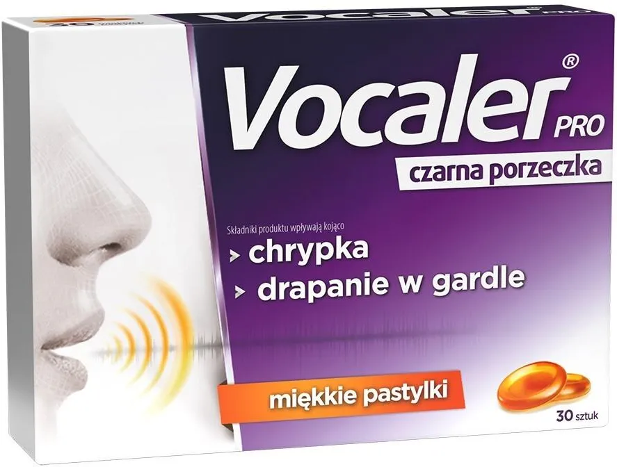 Vocaler Pro Blackcurrant Soft Lozenges for Hoarseness and Scratchy Throat 30 Pieces Best Before 31.10.26