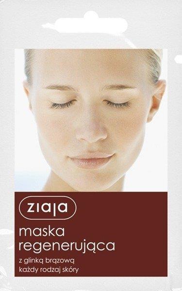 Ziaja Regenerating Face Mask with Brown Clay for All Skin Types Vegan 7ml