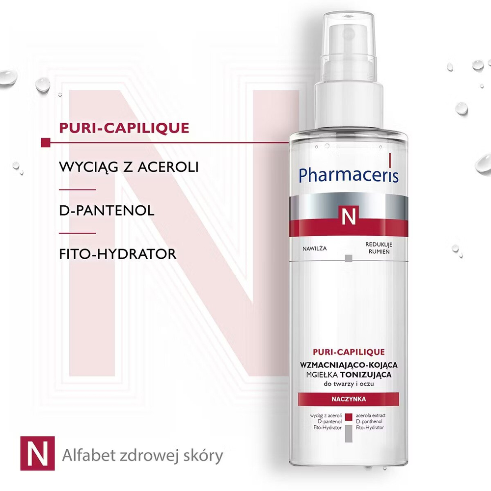 Pharmaceris N Puri Capilque Delikatny Tonik Mgiełka Wzmacniający Naczynka 200ml