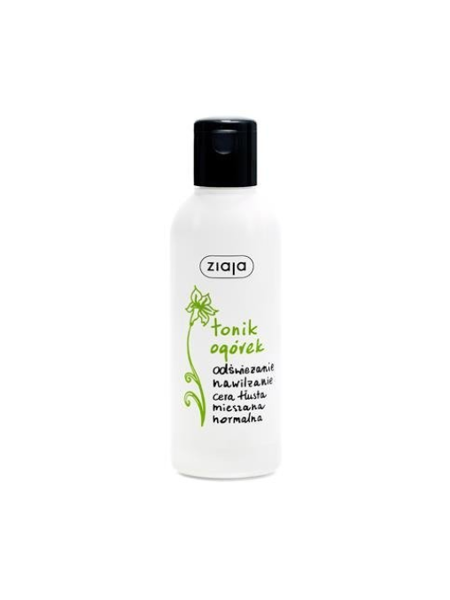 Ziaja Mild Cucumber Toner for Normal Oily and Combination Skin Vegan 200ml