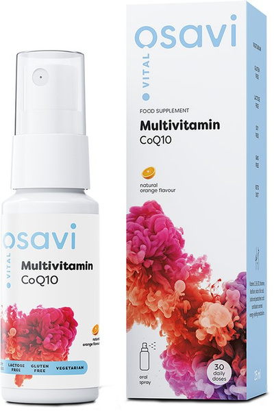 Osavi Multiwitamina z Koenzymem Q10 w Sprayu Na Energię i Odporność Pomarańczowy 25ml