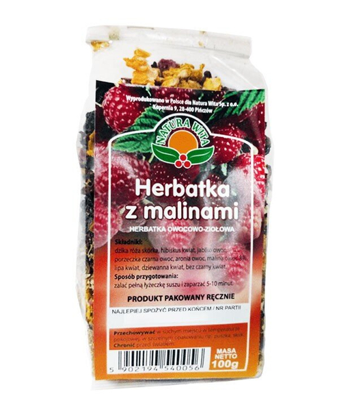 Natura Wita Natural Fruit and Herb Tea with Raspberries 100g