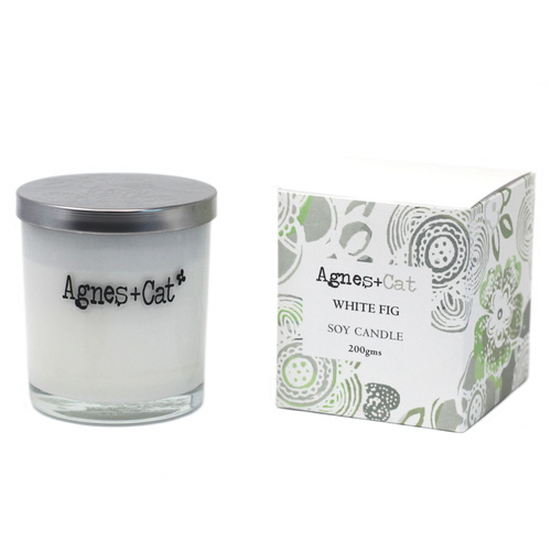 Agnes + Cat Votive Candle - White Fig