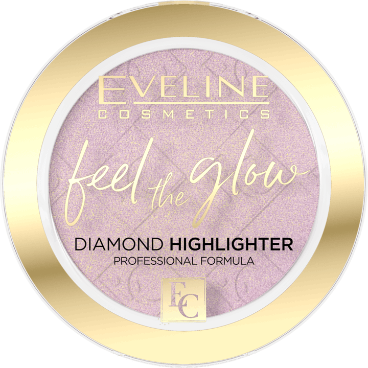 Eveline Feel the Glow Vegan Velvet Face Diamond Highlighter in Stone 03 Rose Gold 5g