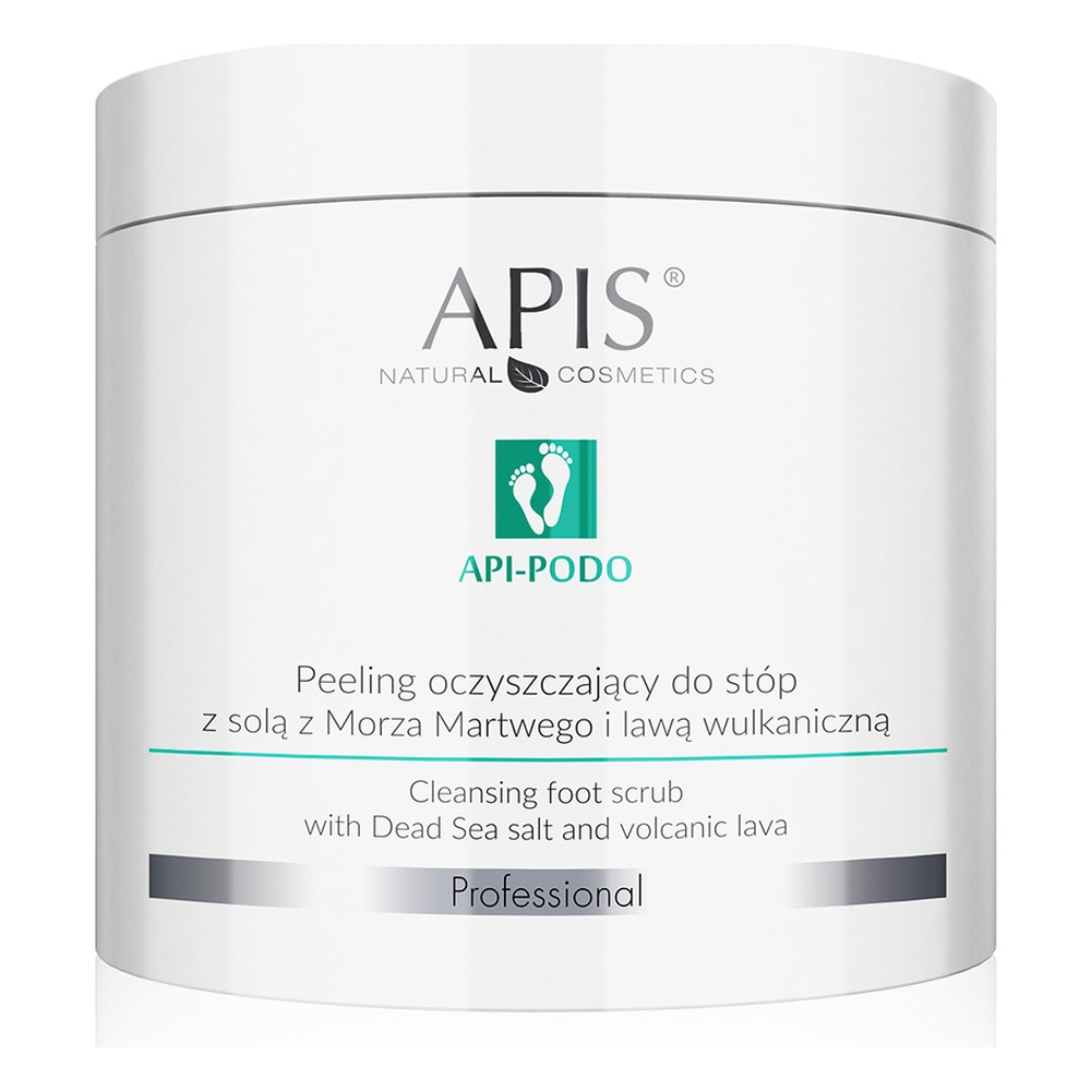 Apis Professional Api Podo Peeling Oczyszczający do Stóp z Solą z Morza Martwego i Lawą Wulkanicznią 700g