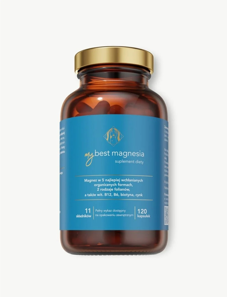 MyBestMagnesia Concentration Fatigue Stress 120 Capsules