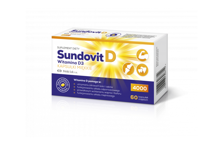 SundovitD Wit. D3 4000 j. 60 pcs