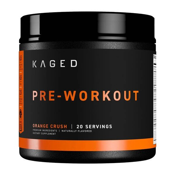 Kaged Muscle Pre-Kaged Orange Krush Pre-Workout Supplement for Energy and Performance 588g