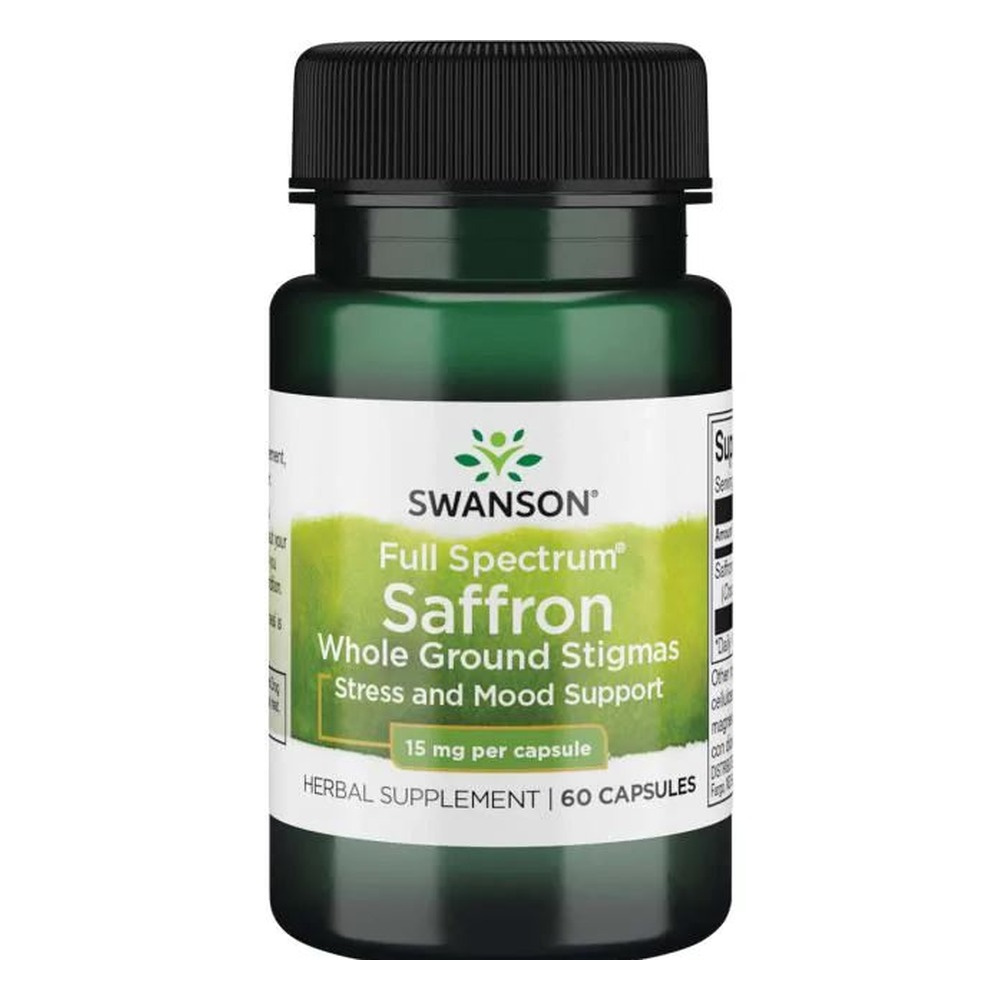 Swanson Full Spectrum Saffron 15mg 60 Kapsułek