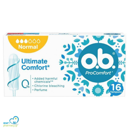 O.B. ProComfort Normal Tampons 16 Pieces