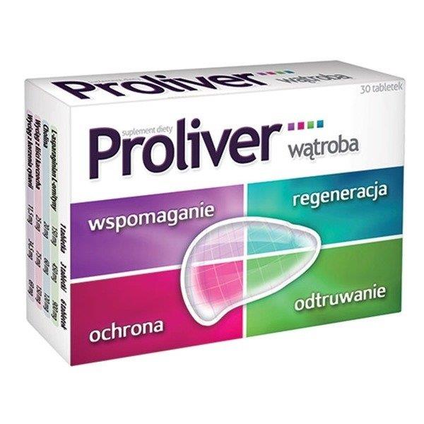 Proliver Wątroba i Cholesterol 30 Tabletek