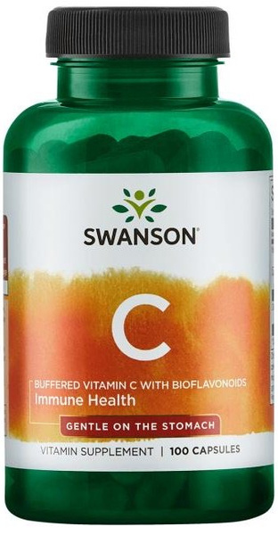 Swanson Buffered Vitamin C with Bioflavonoids 100 Kapsułek