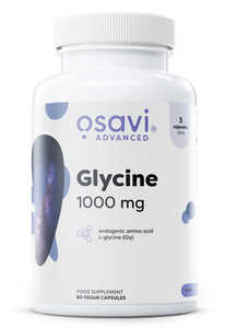 Osavi Glicyna 1000mg Suplement w Wegańskich Kapsułkach na Wsparcie Układu Nerwowego 60 Kapsułek