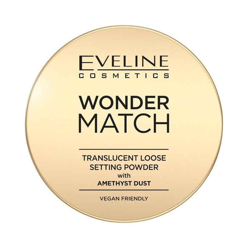 Eveline Wonder Match Light Setting Powder with Amethyst Dust Vegan 6g 