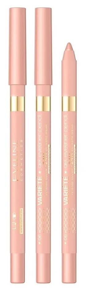 Eveline Variete Waterproof Gel Eyeliner Pencil No. 06 Champagne 1 Piece 