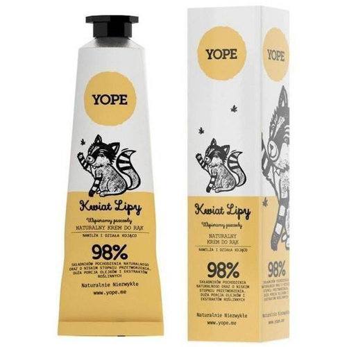 Yope Naturalny Nawilżająco Kojący Krem do Rąk z Ekstraktem z Lipy 50ml