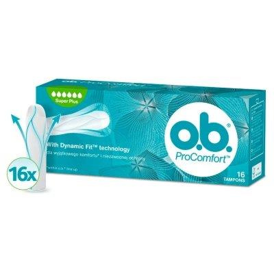 O.B. ProComfort Super Plus Tampons 16 Pieces