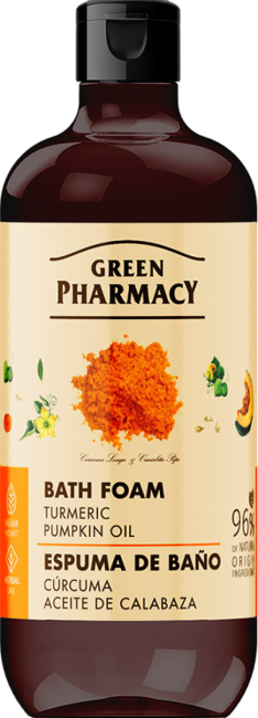 Green Pharmacy Bath Foam Turmeric and Pumpkin Oil 500ml