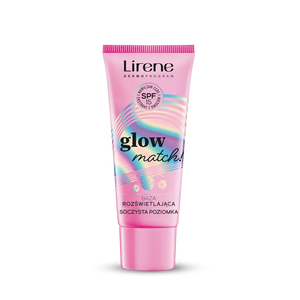 Lirene Glow Match! Baza Rozświetlająca SPF15 Soczysta Poziomka 30ml