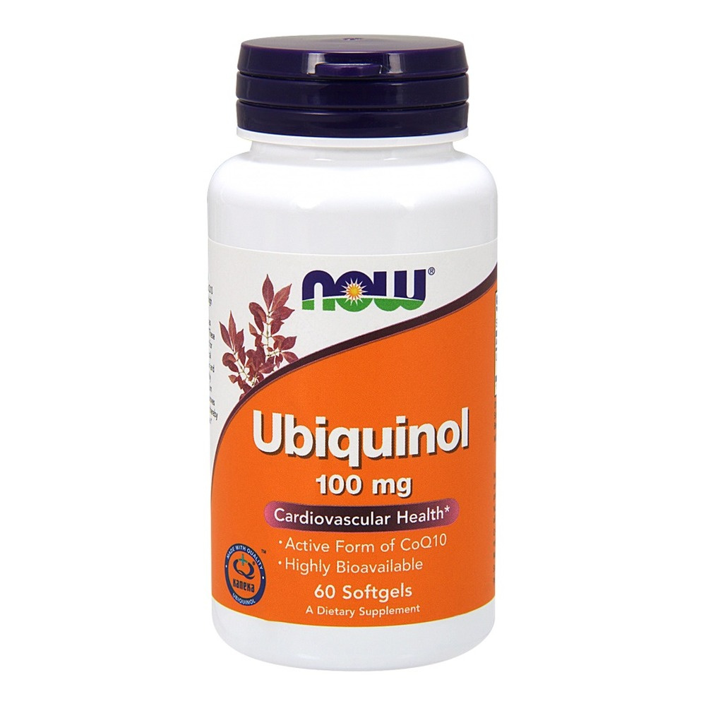 Now Foods Ubiquinol 100mg Koenzym Q10 Dodaje Energii i Wspiera Serce 60 Kapsułek