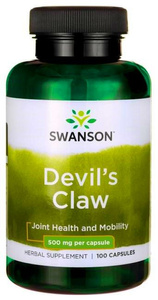 Swanson Devil's Claw 500mg Czarci Pazur Wspiera Układ Kostno-Stawowy 100 Kapsułek