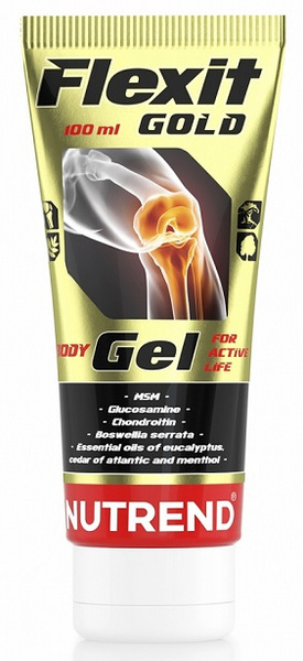 Nutrend Flexit Gold Gel a Warming Rub for Sore Joints and Muscles 100ml