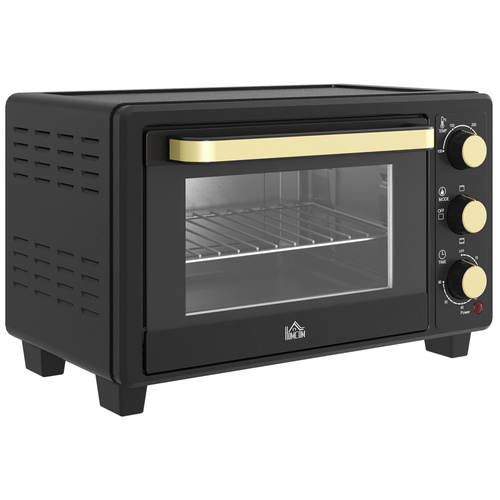 HOMCOM 16L Mini 1400W Countertop Oven - Black