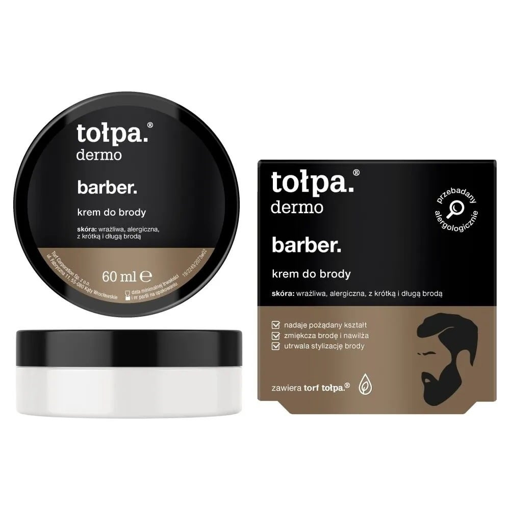 Tolpa Dermo Barber Beard Care Cream For Men Styling And Conditioning 60ml